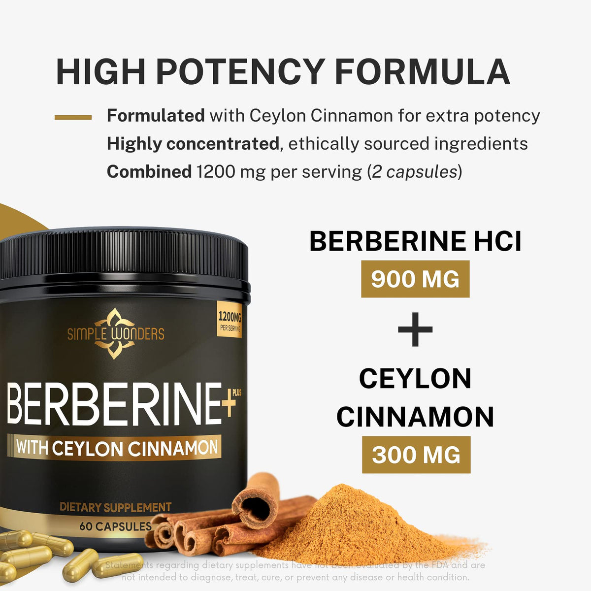 Capsules de Berbérine sur une table en bois