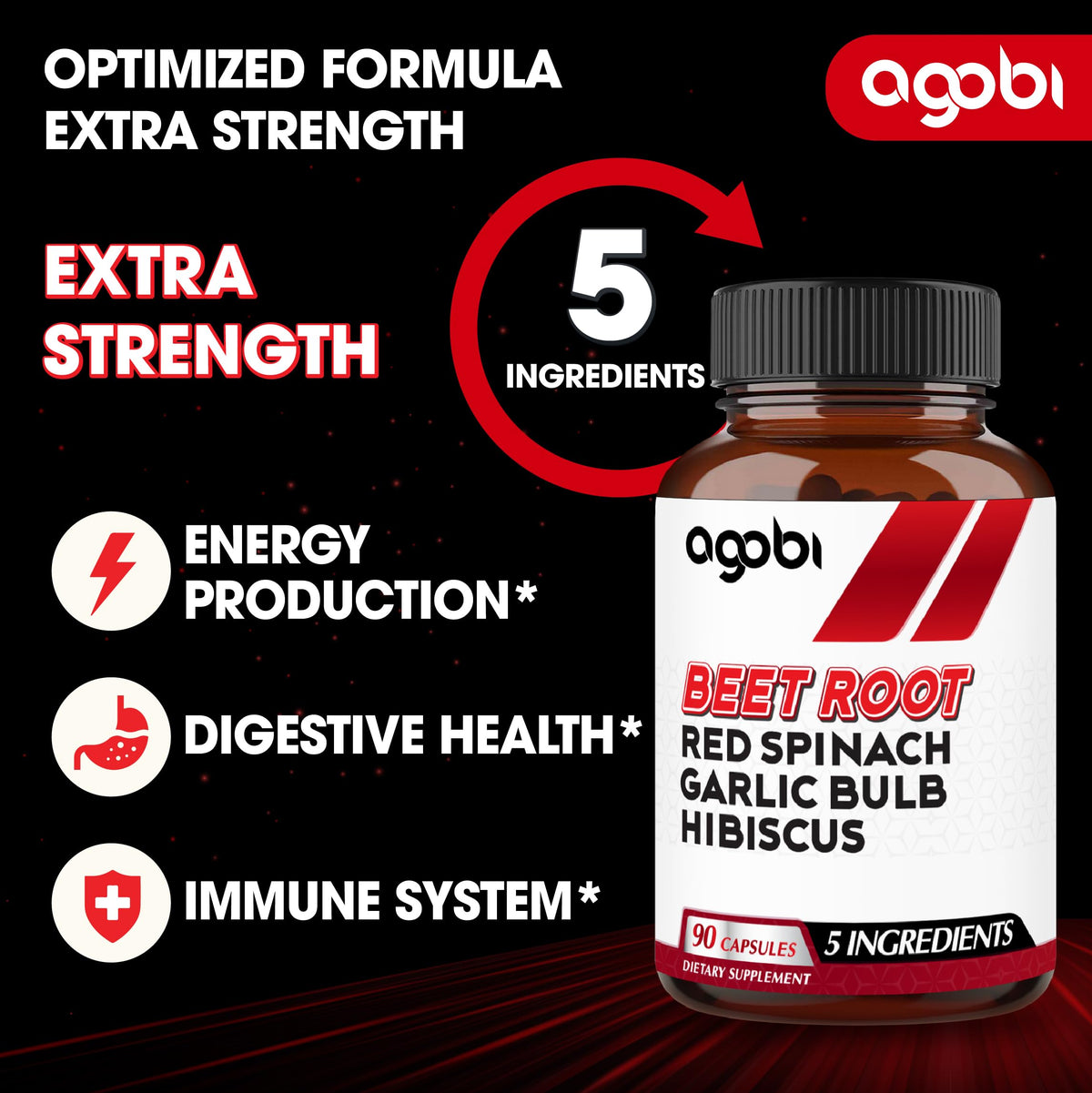 Capsules de betterave agobi sur un fond neutre