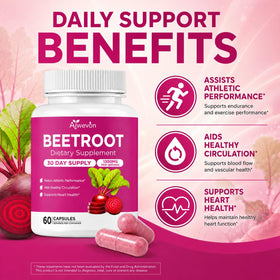 Capsules de Betterave Bio Aiwevon sur une table