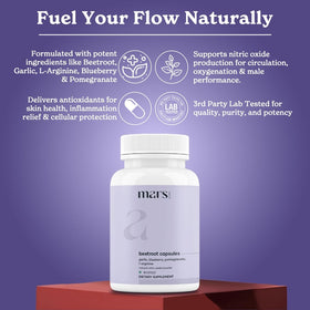 Capsules de betterave bio mars by GHC avec ingrédients naturels