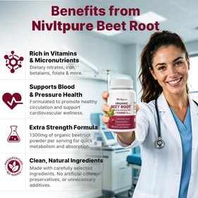 Capsules de betterave bio Nivltpure sur une surface en bois