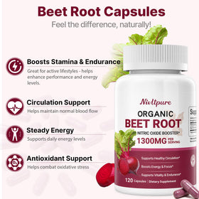 Capsules de betterave bio Nivltpure, vue de près