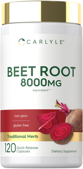 Capsules de betterave Carlyle 120 gélules vue de face