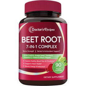 Capsules de Betterave Doctor's Recipes vue de face avec emballage