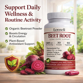 Capsules de betterave Lemeli sur un fond blanc