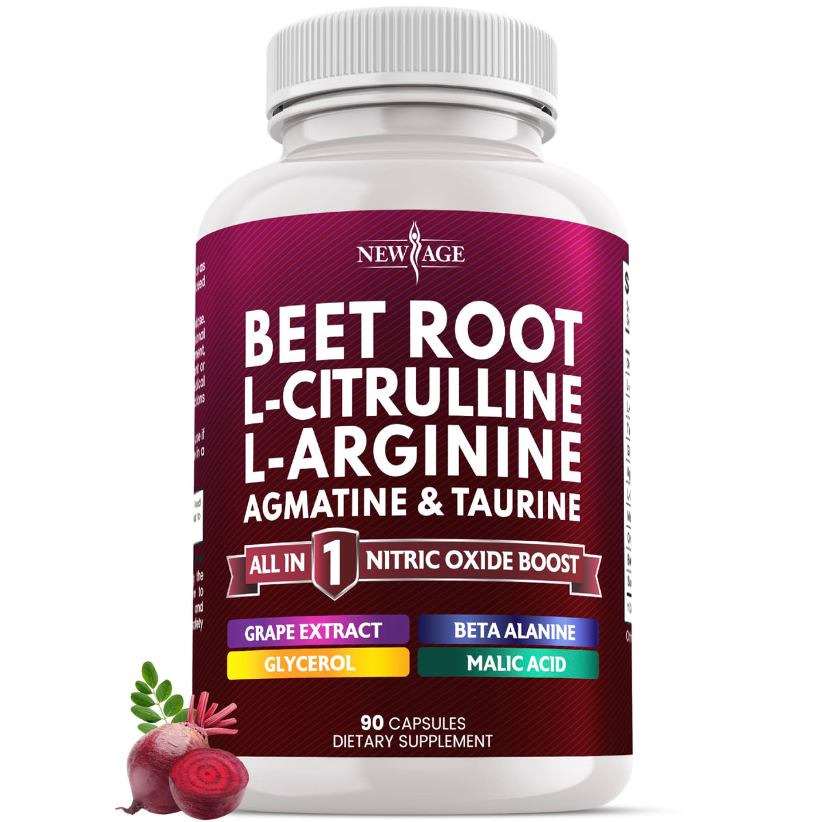 Capsules de Betterave NEW AGE 90 unités en boîte