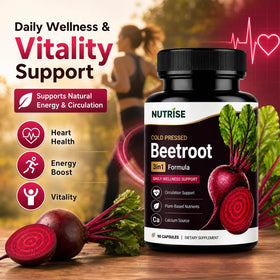 Capsules de betterave OVOVA sur une surface blanche