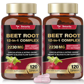 Capsules de betterave Totaria 2230mg vue de face