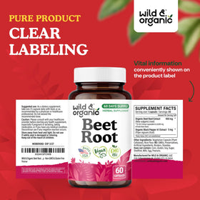 Capsules de betterave Wild & Organic dans la main