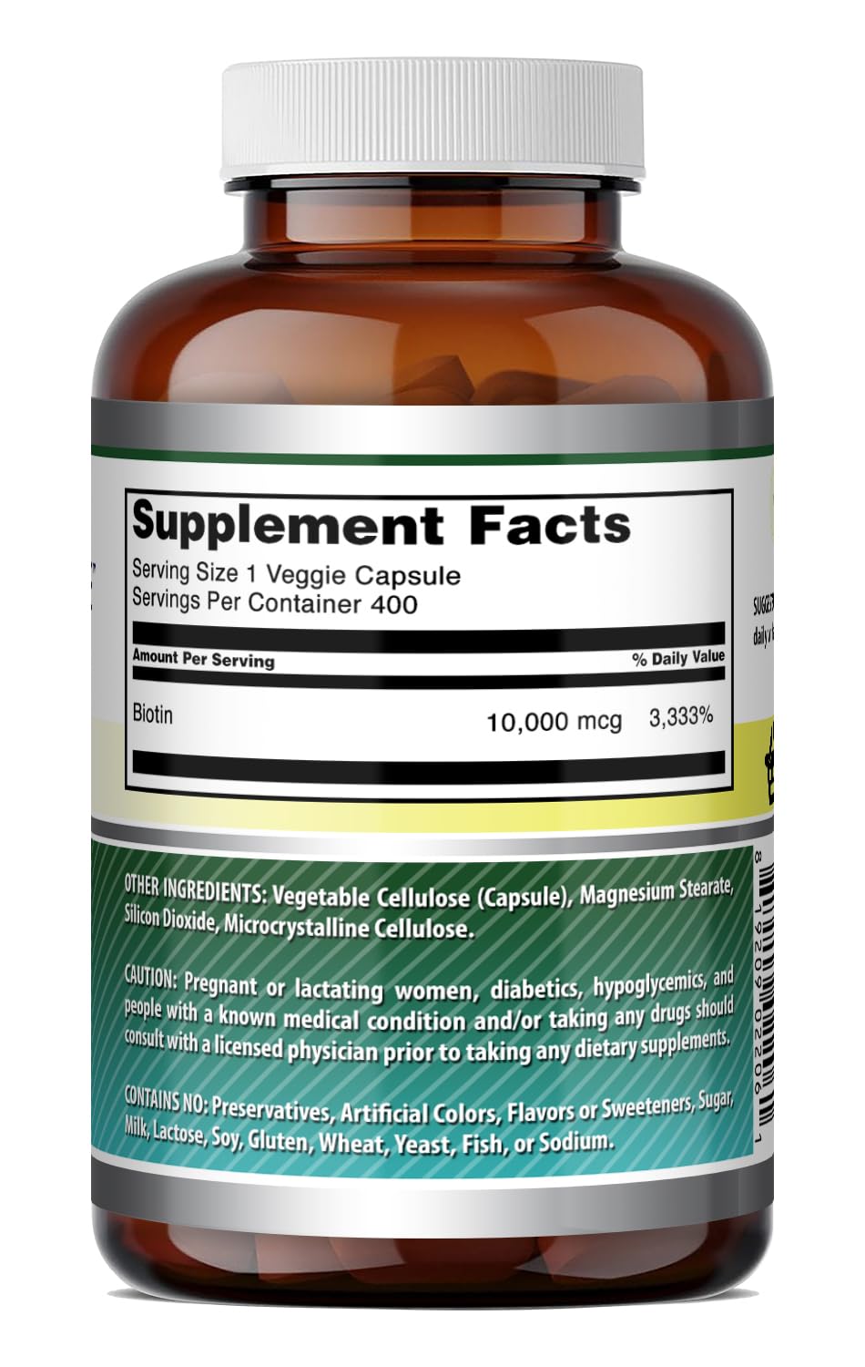 Capsules de biotine Amazing Nutrition prêtes à être prises