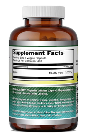 Capsules de biotine Amazing Nutrition prêtes à être prises