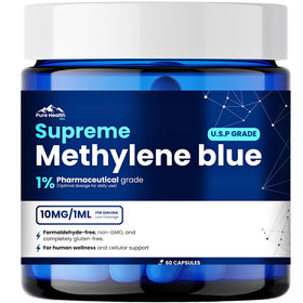 Capsules de bleu de méthylène PURE HEALTH MAX en boîte