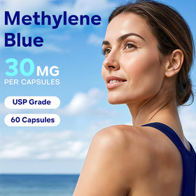 Capsules de bleu de méthylène UBEEKOO avec vitamine C et cacao bio