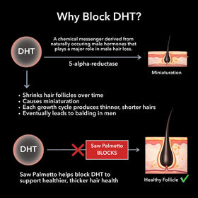 Capsules de Bloqueur de DHT HAVASU NUTRITION sur fond blanc
