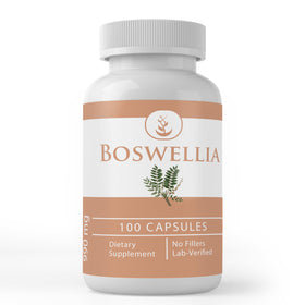Capsules de Boswellia PURE ORIGINAL INGREDIENTS en bouteille