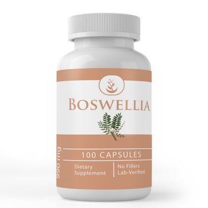 Capsules de Boswellia PURE ORIGINAL INGREDIENTS en bouteille