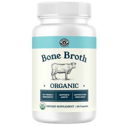 Capsules de bouillon d'os bio Left Coast Performance vue de face