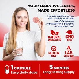 Capsules de Bromélaïne ULTRA HERBS dans une cuillère