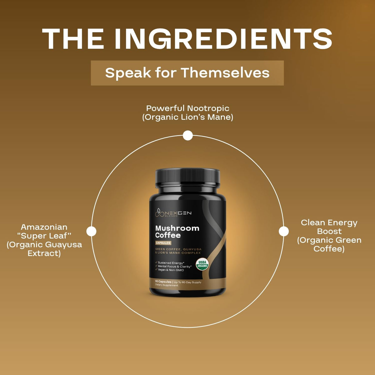 Capsules de café aux champignons NEXGEN BLENDS ouvertes