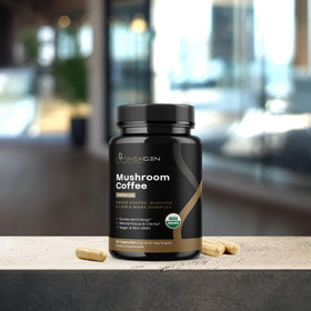 Capsules de café aux champignons NEXGEN BLENDS sur fond blanc