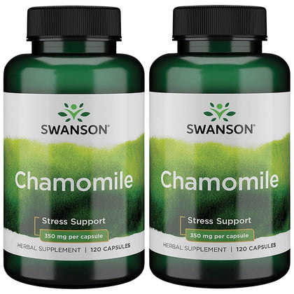 Capsules de camomille Swanson en boîte de 120 capsules