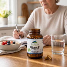Capsules de cannelle avec un repas