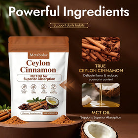 Capsules de cannelle de Ceylan a balanced routine en vue de près