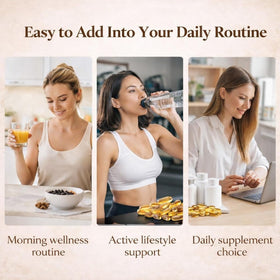 Capsules de Cannelle de Ceylan a balanced routine sur une surface en bois