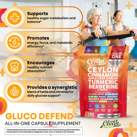 Capsules de cannelle de Ceylan Clean Nutraceuticals avec ingrédients