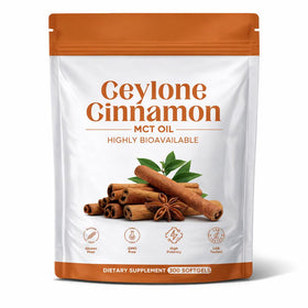 Capsules de cannelle de Ceylan Minnah 720mg avec huile MCT, vue de face