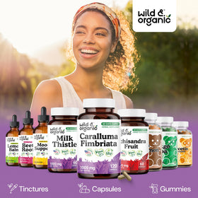 Capsules de Caralluma Wild & Organic en gros plan