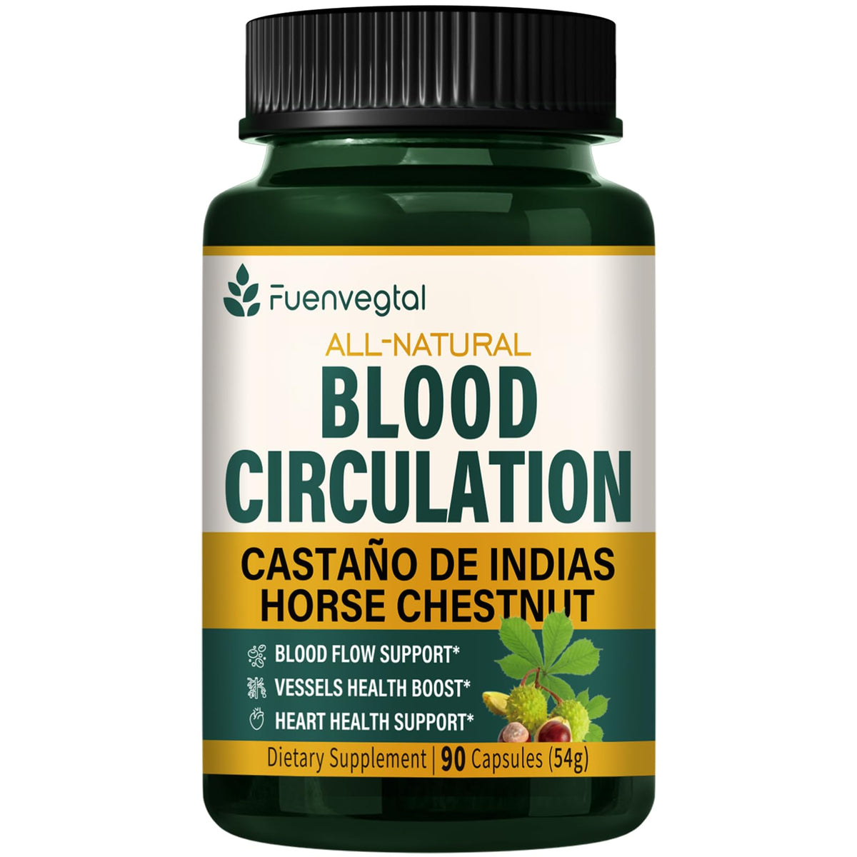 Capsules de Castaigne d'Inde Fuenvegtal 90 comprimés dans un flacon