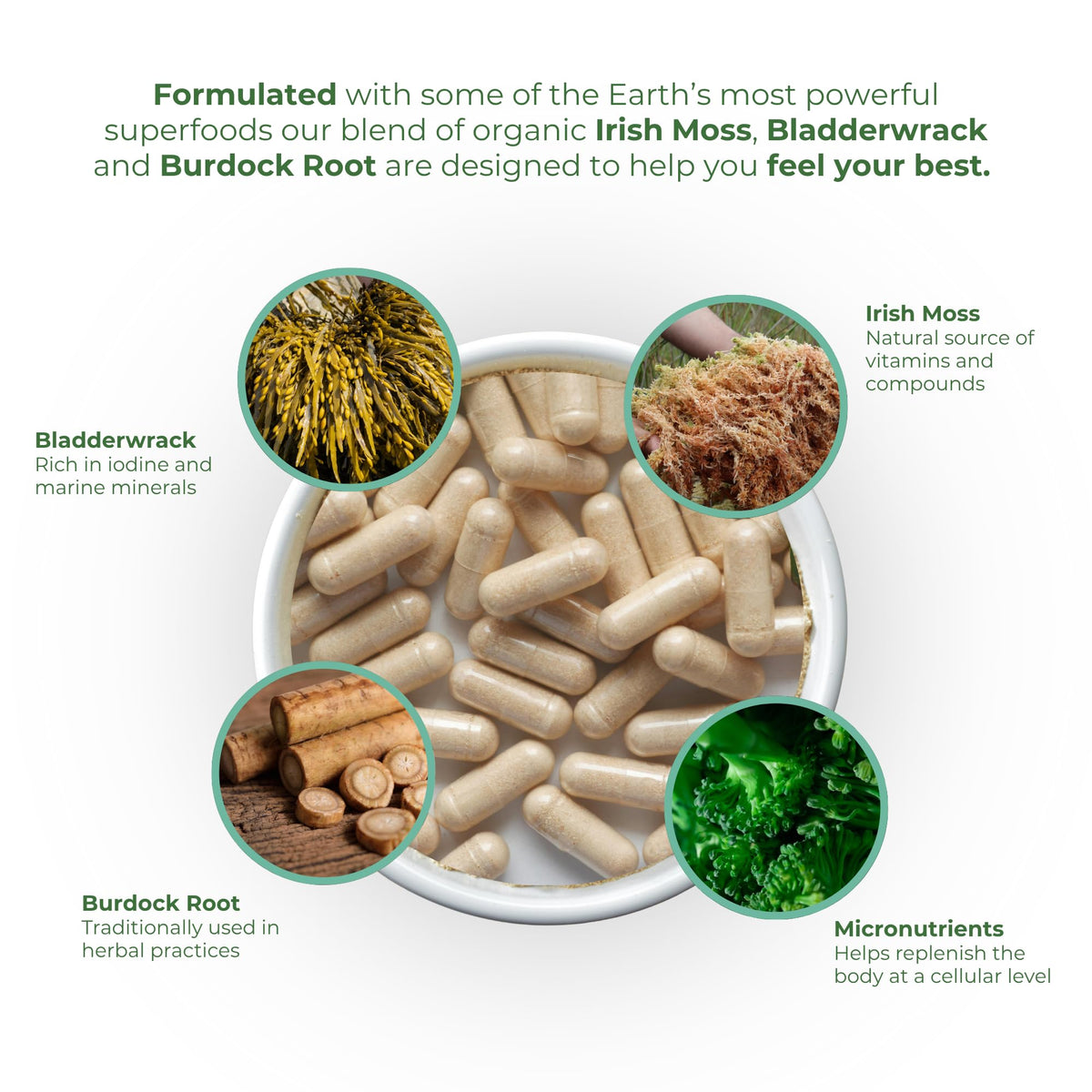 Capsules de Cell Fuel 102 sur une surface blanche