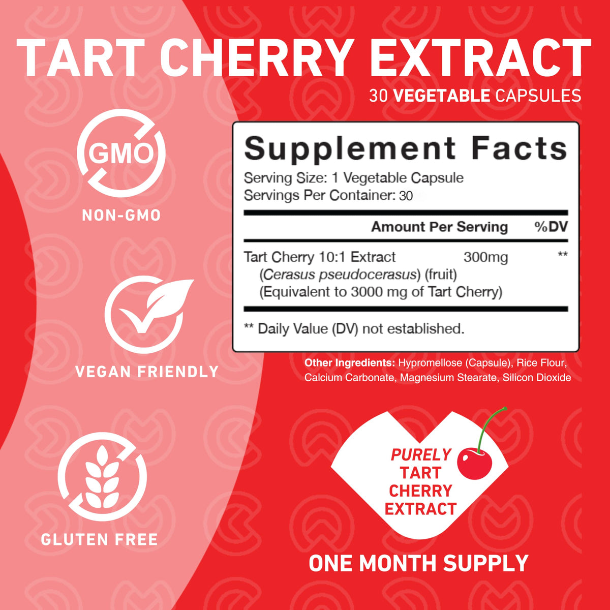 Capsules de cerise PUREFINITY avec extrait visible.