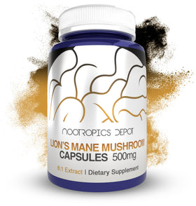 Capsules de Champignon Lion's Mane de Nootropics Depot 500mg avant