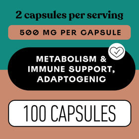 Capsules de champignon Maitake bio, vue de côté