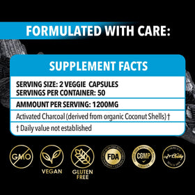Capsules de charbon actif Dr. Robaina dans une main