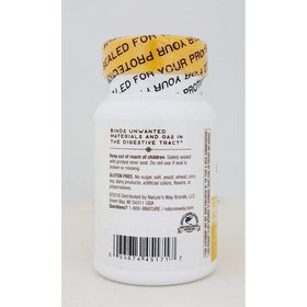Capsules de charbon actif Nature's Way sur une surface blanche