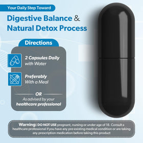 Capsules de charbon actif TRUEMED 1200mg, capsules individuelles