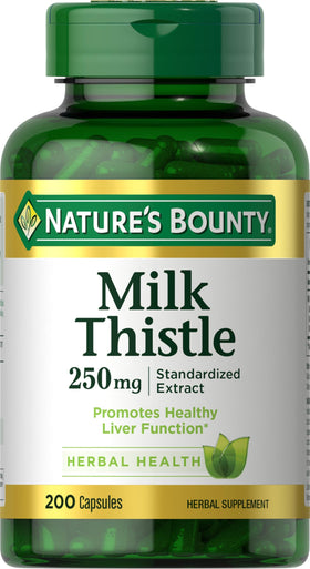 Capsules de Chardon-Marie Nature's Bounty 250 mg, vue avant de l'emballage
