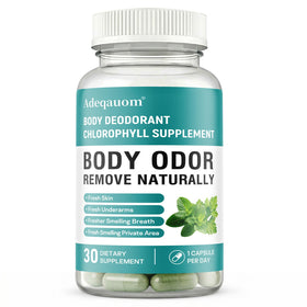 Capsules de chlorophylle Adeqauom 30 capsules, vue de face