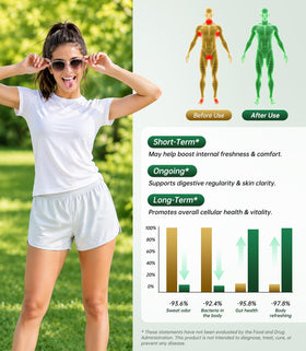 Capsules de chlorophylle Oopeatol dans une main