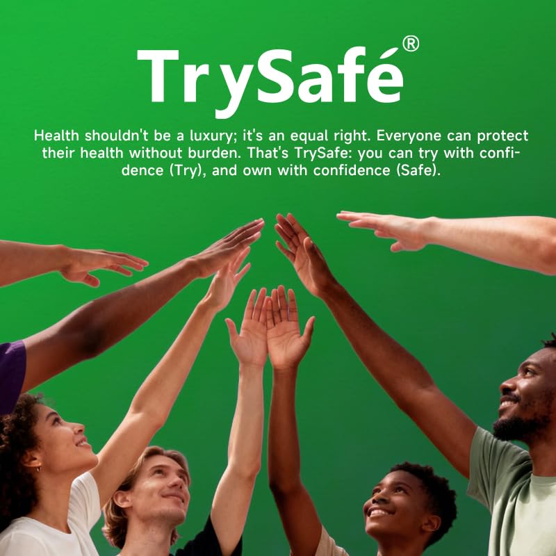 Capsules de chlorophylle TrySafe sur une table en bois