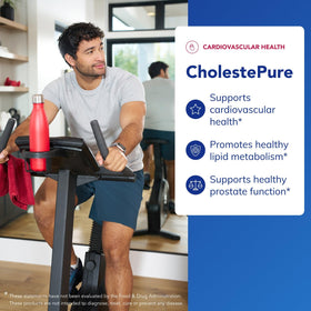 Capsules de CholestePure sur fond blanc