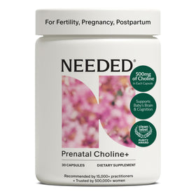 Capsules de Choline Prénatal Needed. 500mg en flacon