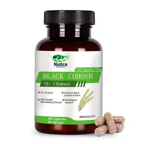 Capsules de Cimicifuga NutraNourish, 60 végétales en bouteille
