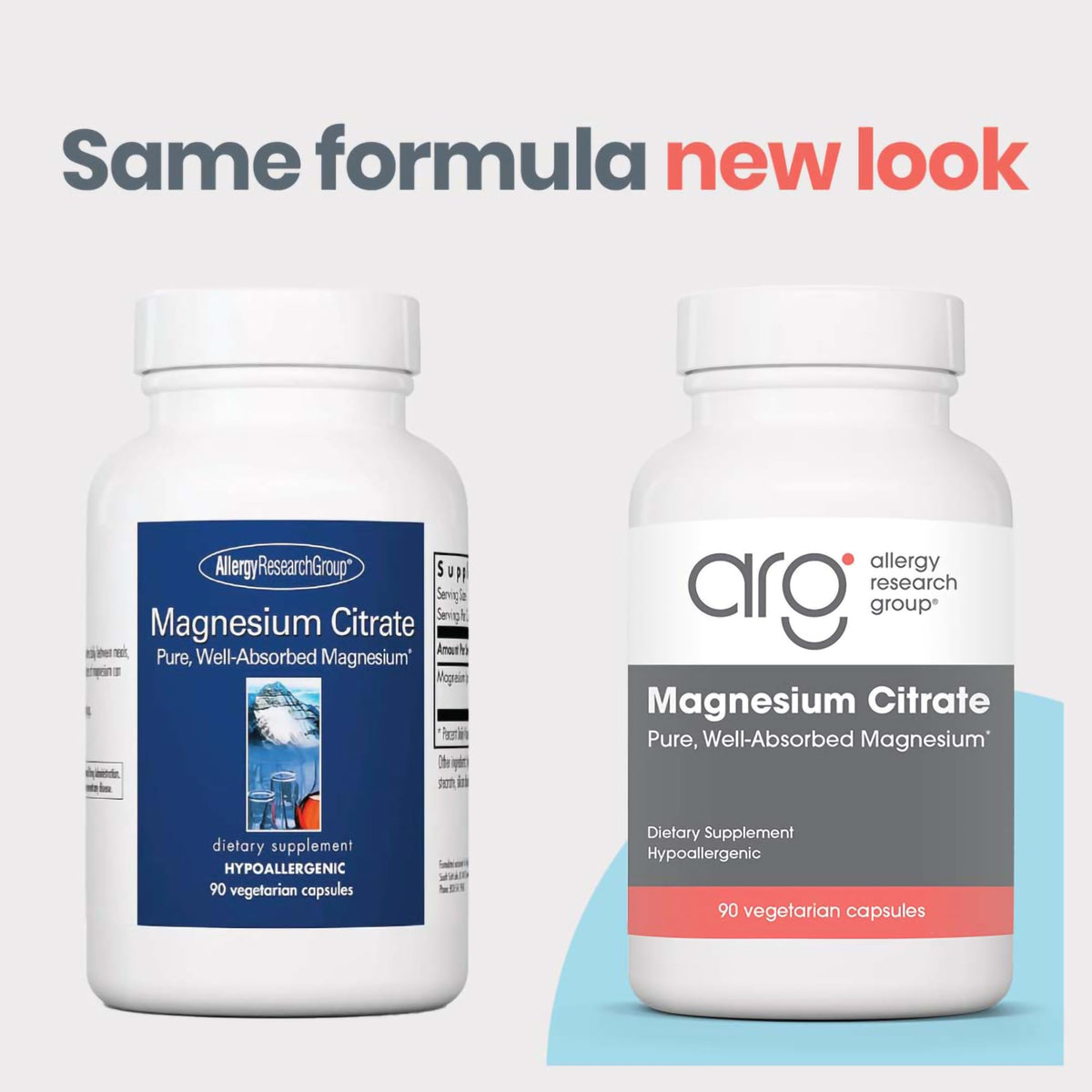 Capsules de citrate de magnésium Allergy Research Group