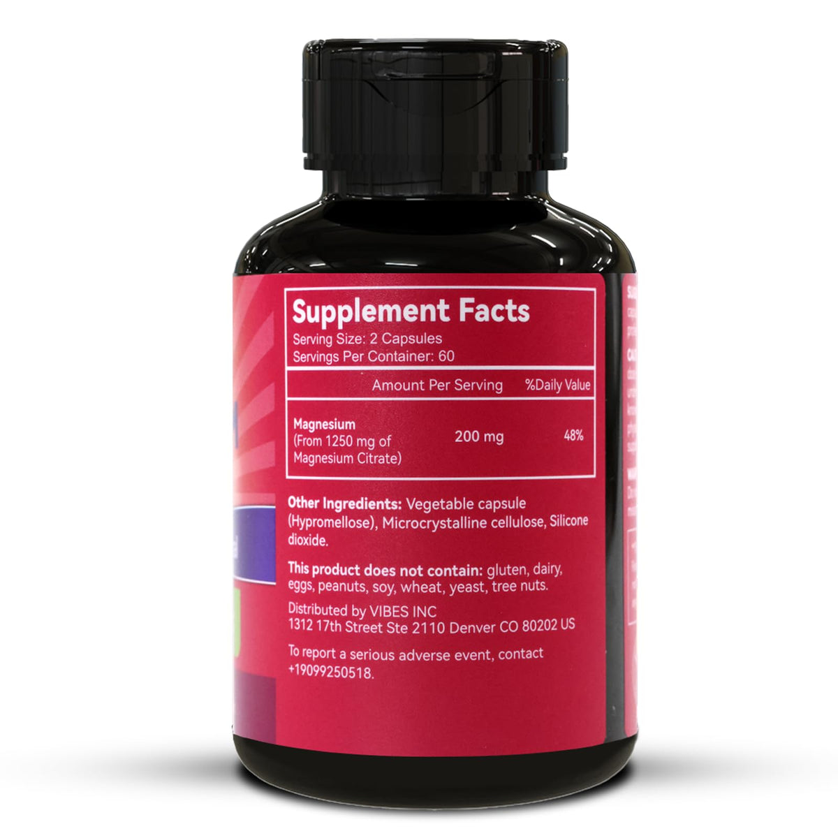 Capsules de citrate de magnésium EAZGOO à côté d'un verre d'eau