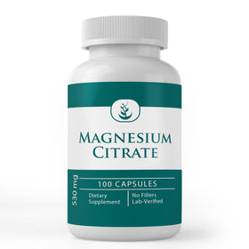 Capsules de citrate de magnésium PURE ORIGINAL INGREDIENTS en bouteille