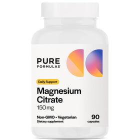 Capsules de citrate de magnésium PureFormulas 150 mg vue de face